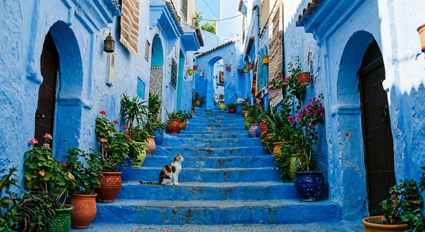 The Blue Medina, On Foot
